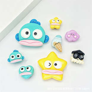 Resin color dopamine hole shoes accessories cartoon small fresh shoes flower DIY decorative buckle accessories shoe buckle buckle