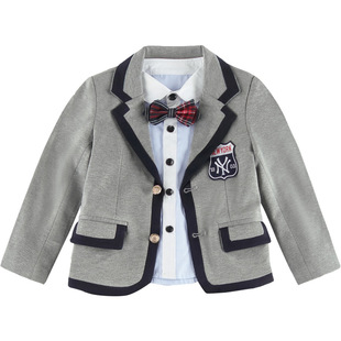 Playing Cool Bear Cool British Style Kindergarten Garden Clothes Boys and Girls One-Piece Suit Coat Primary School Students' Class Uniform School Uniform Tide