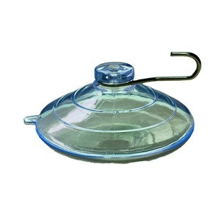 Cross-border dedicated environmental protection pvc sucker hook diameter 60MM transparent thickened bird feeder Christmas sucker hook