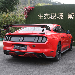 Применимо к 2015-2023 Ford Wild Horse Модифицированная GT500 с повышенным углеродным волокном, большим хвостом, Mustang с высоким крылом