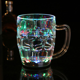 LED Luminous Cup bar KTV luminous water Cup colorful LED Cup meets button Luminous Cup colorful factory wholesale