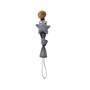 INS wind baby pacifier chain Beech clip baby cotton pacifier chain foreign trade anti-drop chain maternal and infant products