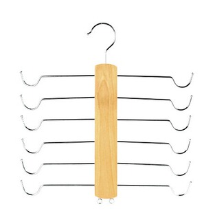 Solid Wood Underwear Hanger Factory Multi-Functional Multi-Layer Suspender Anti-Slip Trouser Rack Home Storage Seamless Clothes Hanging Wholesale