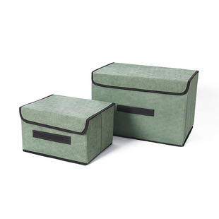 School season home non-woven clothing folding storage box storage box finishing box fabric storage box two-piece set