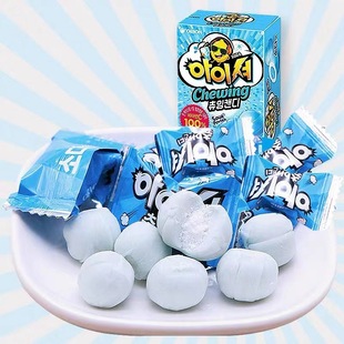 Korean Imported Orion Soda Flavor/Green Apple Super Sour Gummy Sandwich Candy Snacks 42g*24 Per Box