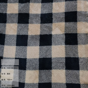 in stock Supply 10X10 Double-Sided Arctic Fleece Plaid Thickened Double-Sided Fleece Plaid Printed Clothing Toy Shoes
