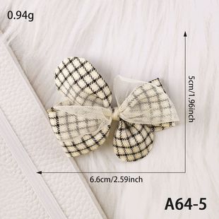 Warm Colour Korean Style Sweet Mesh Butterfly Festival Flower Children's Accessories Hairpin Headwear Accessories Accessories DIY Accessories