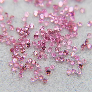 Natural Pink Tourmaline Round 1.5 Bare Stone Face Crystal Clean Bare Stone Inlaid Face Gem
