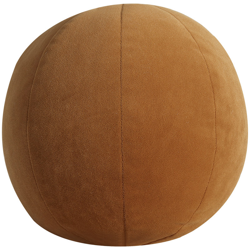 Modern Simple Solid Color Flannel Ball Ball Pillow Model Room Hotel Homestay Soft Sofa Bed Cushion