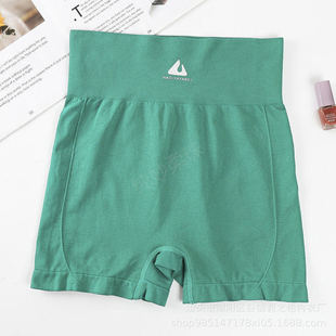 Fitness sports shorts women's high waist outer wear hip lifting belly contracting tight stretch training running yoga three-point shorts summer