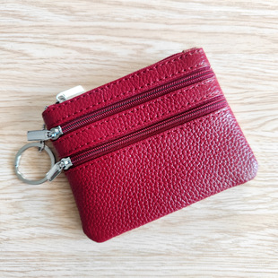 European and American Explosions Genuine Leather Coin Purse Ladies Home Zipper Key Bag Multifunctional Card Bag Coin Coin Coin Bag Wholesale