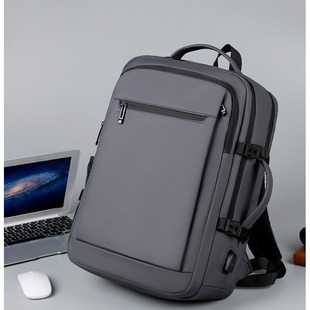 Business Backpack Fashion Men's New Casual Waterproof Computer Backpack Male Student Schoolbag Large Capacity Travel Bag
