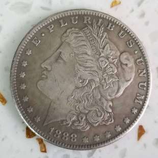 P version 28 kinds of American Morgan coins commemorative coins silver antique crafts brass silver plated material