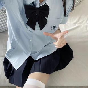 Xiaolan Embroidered JK Shirt Women's Short-sleeved Summer Original Japanese College Style White Shirt JK Uniform suit