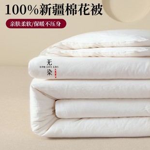 Non-dyed Xinjiang Cotton Quilt Winter Quilt Household Thickened Warm Spring and Autumn Quilt Quilt Student Dormitory Quilt Core Four Seasons Universal