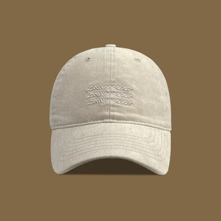 Big Head high quality Shows Face Small American Embroidered Baseball Cap Three Row Letter Men's and Women's All-match Cap Sunshade Hat