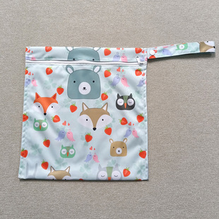 100 waterproof cartoon printing baby washable diaper bag storage bag waterproof bag storage bag overseas e-commerce wholesale