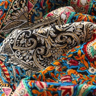 Real Shot Summer Women's Bohemian Dress Belt Loose Long Dress Robe Large Size Slimming Foreign Trade
