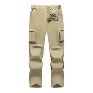 Outdoor Quick-drying Pants Summer Thin Stretch Charge Pants Men's Breathable Hiking Climber Pants Loose Sports Long Pants