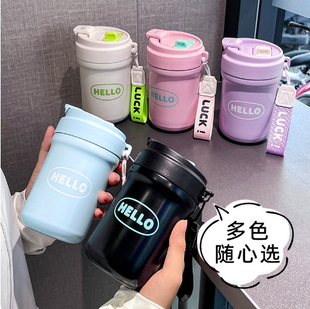 New 316 double drink coffee cup stainless steel high color value mug men's and women's portable gift cup engraved wholesale