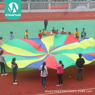 Kindergarten early education parent-child game rainbow umbrella parachute children's feeling system outdoor sports development toys
