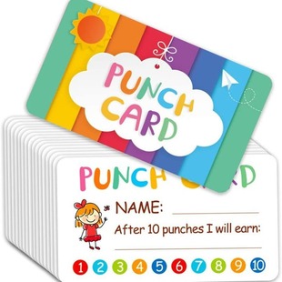 Dongguan Tangxia Digital Colorful Kidsren's Behavioral Chart Teacher Reward Incentive Card Home School Classroom Supplies
