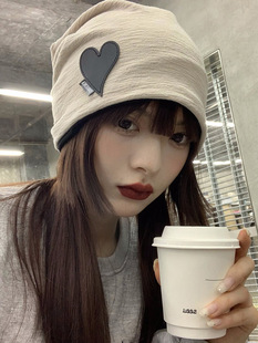 New hat female Korean fashion summer and autumn thin pile cap big head circumference moon cap cap cap wholesale cold cap
