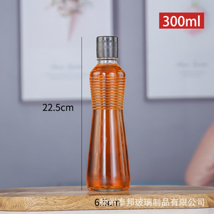 Винт кунжутное масло бутылка суб-бутылка Jinlong камелии масло стеклянная бутылка масло бутылка соус бутылка упаковка кунжутное масло бутылка