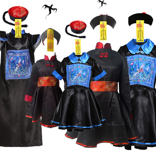 Children's funny zombie costume role-playing costume Halloween children's costume stage drama performance costume zombie parent-child costume