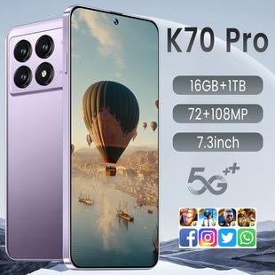 K70Pro трансграничный мобильный телефон 16G 1TB сеть 3G умный островной экран 6.5 Android 13 завод прямой спот