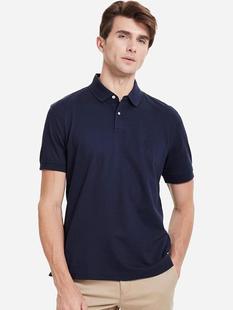 Pure Cotton Classic Tommy Embroidered Foreign Trade Polo Shirt Men's Lapel Tommy Short-sleeved T-shirt Cross-border High Quality T-shirt