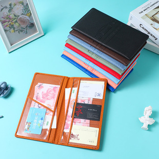 Cross-border ID set large capacity PU leather passport protection multi-functional multi-card passport holder leather passport bag
