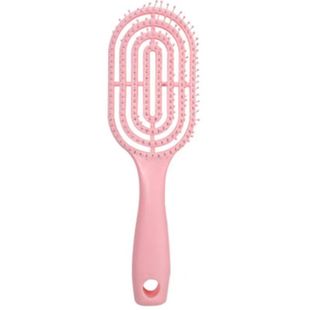 Fluffy Hair Artifact Comb Styling Hollow Long Handle Back Comb Curly Hair Spareribs Massage Household Big Bend Comb