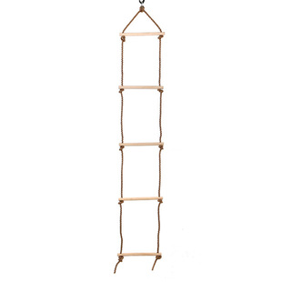 Children's Ladder Home Toy Outdoor Climbing Exercise Swing Entertainment Swing Wooden Five-gear Sports and Amusement Equipment