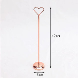 Menu clip display card stainless steel table number plate wedding banquet seat card card desktop note clip wedding table card