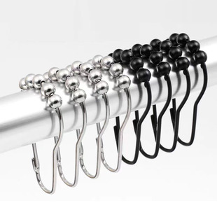 Cross-border e-commerce shower curtain hook bed curtain hanging ring metal hoist hook curtain hook factory spot wholesale