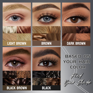 Hellokiss Binary Eyebrow Pen Double Head 2in1 Waterproof Sweat-proof Wild Eyebrow Liquid Eyebrow Pen TK Amazon Explosions