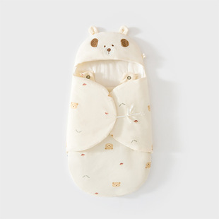 Package for newborn baby anti-startling sleeping bag spring and autumn thin cotton baby quilt for newborn zipper swaddling anti-kick quilt