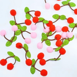 in stock supply high elastic material cherry ball clothing accessories pair ball crafts decorative accessories direct sales