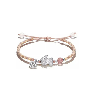 Brand 925 пара ручных веревок из чистого серебра