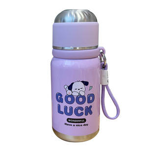 316 Stainless Steel Insulated Water Cup Girl's Household High Color Value Internet Popular Cute Large Capacity Portable Water Cup with Straw