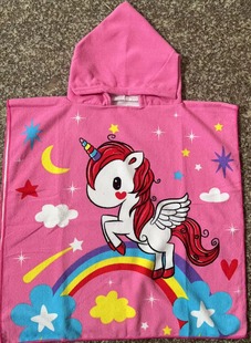 Baby baby bath towel bathrobe cartoon animal cloak hooded quick-drying children's cloak beach towel swimsuit wholesale
