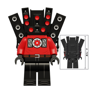 New Wholesale Building Blocks Toilet Man Monitoring Minifigure Titan Speaker Man and Tv Man Figure Assembly Play