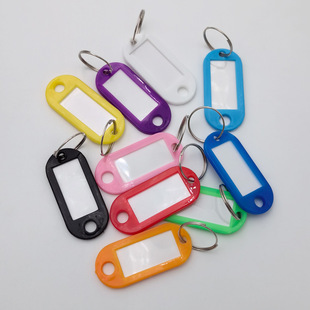 Colorful Barrel Plastic Key Tags Hotel Bathroom Marking Management Classification Lock Tag Key Tag