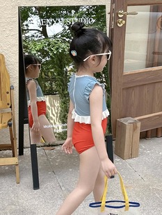 Children's Swimwear Girl's Cute Quick-Dry Swimwear Girl's Swimwear Summer Baby's Hot Spring Swimming Equipment