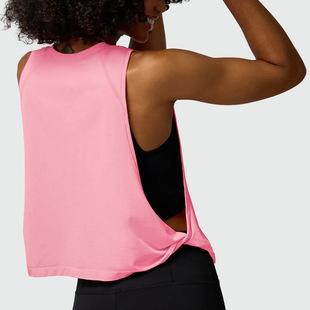 2025 Cross-Border Loose Sleeveless Blouse Sports Vest Women's Running Training Yoga Clothing Top Loose Fitness Vest