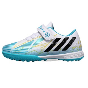 Daifa Children's Football Shoes Boy's Men's and Women's Indoor Velcro Children's Sneakers for Students Broken Nail Training Shoes