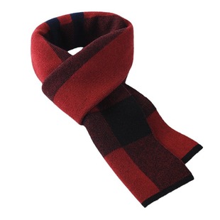 Cashmere Men's Scarf Men's Winter High-end Thickened All-match Warm Plaid Wool Scarf Birthday Gift Wholesale