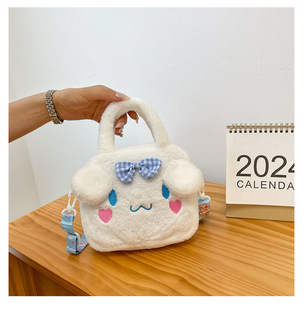 Cartoon Sanrio Kulomi plush bag kindergarten children cute shoulder bag lightweight Joker factory wholesale