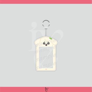 IVE Cartoon Card Photo Frame Keychain Love Bean Small Card Storage Pendant Jewelry Star Peripheral Star Small Card